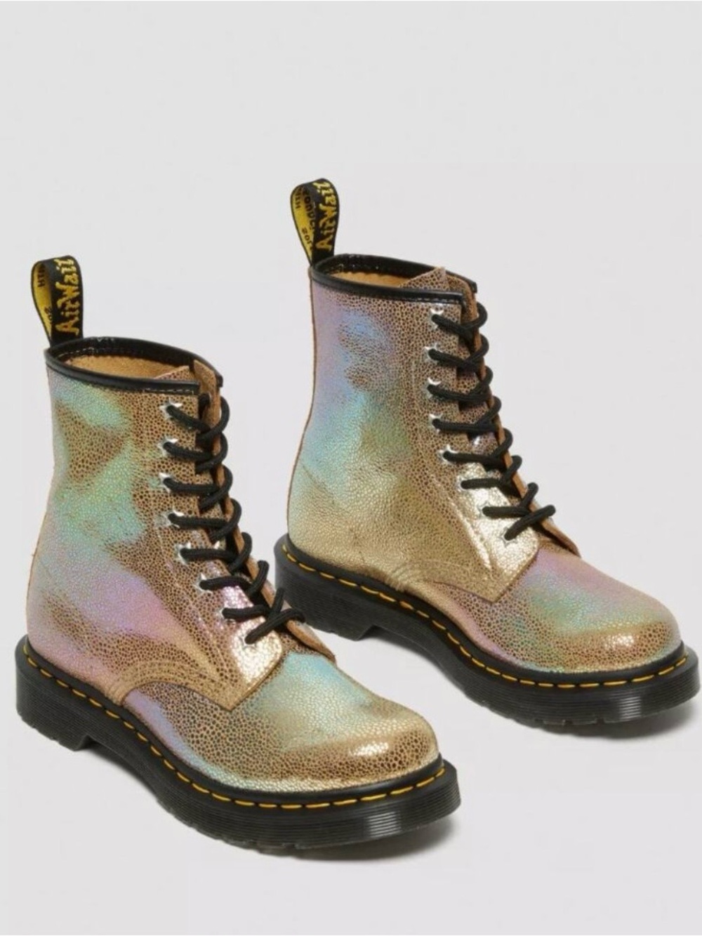 Size EU 39/US 8 Dr. Martens 1460 Rainbow Ray Suede Lace-Up Boots.